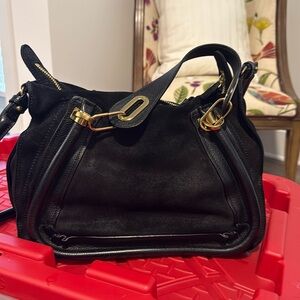 Chloe Paraty Black Suede Purse